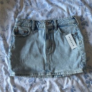 PacSun Light Blue Denim Mini Skirt
